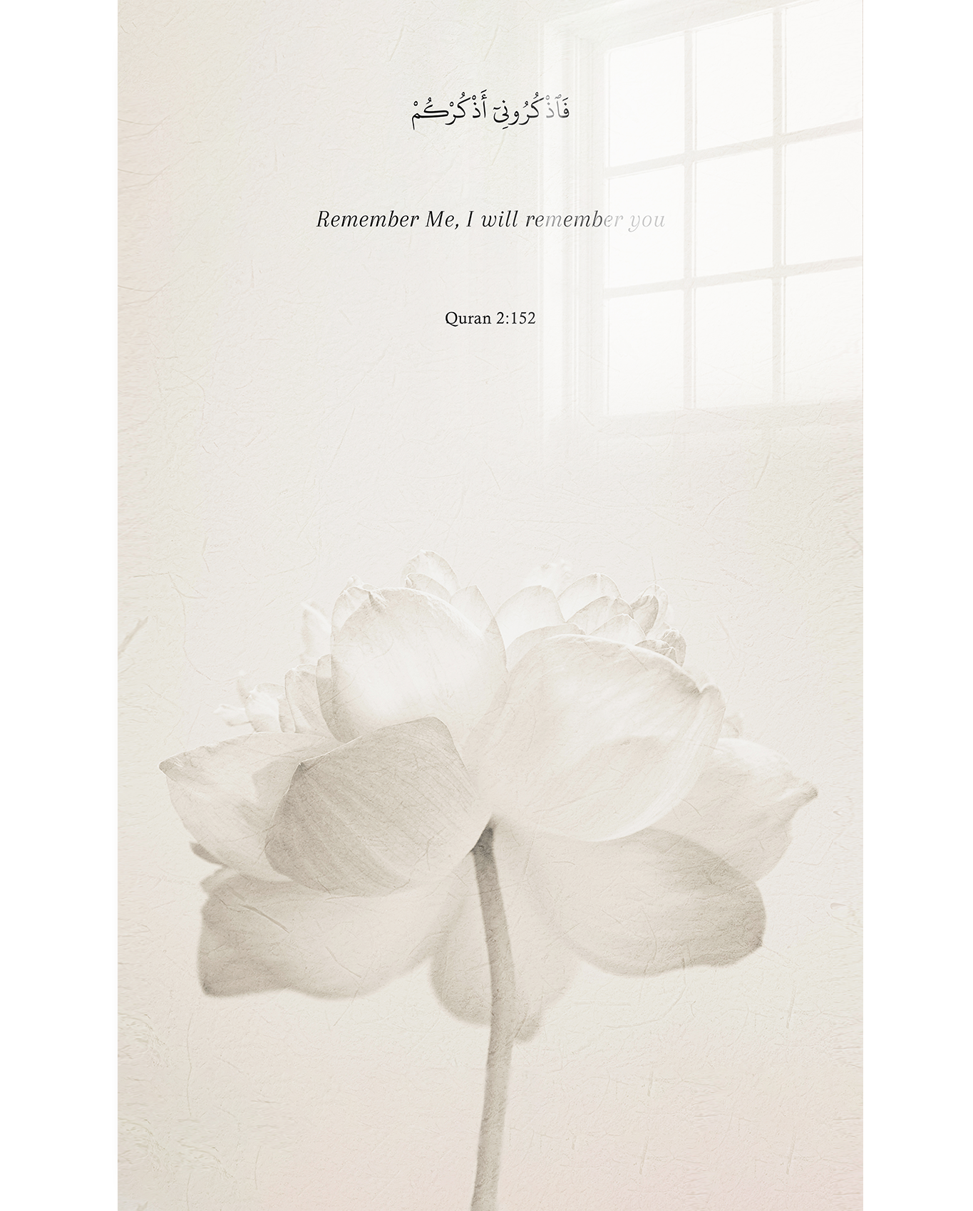 White Flower verticaal